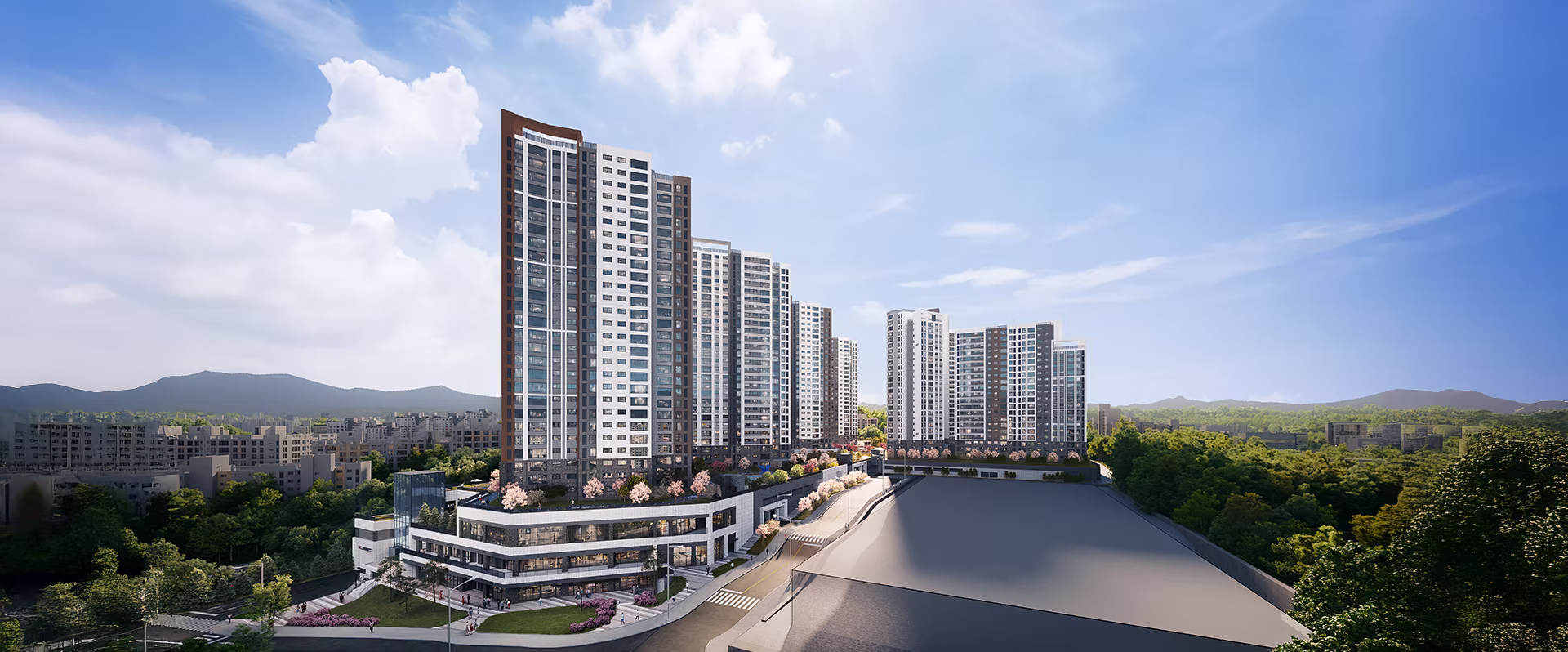 탑석 푸르지오 파크7 전경